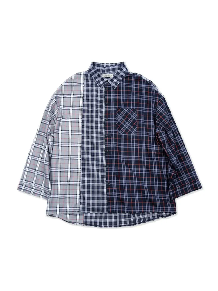 

kpop cotton shirt women Retro Harajuku early autumn long-sleeve shirt Bangtan Boys loose plaid shirt Korean female clothes