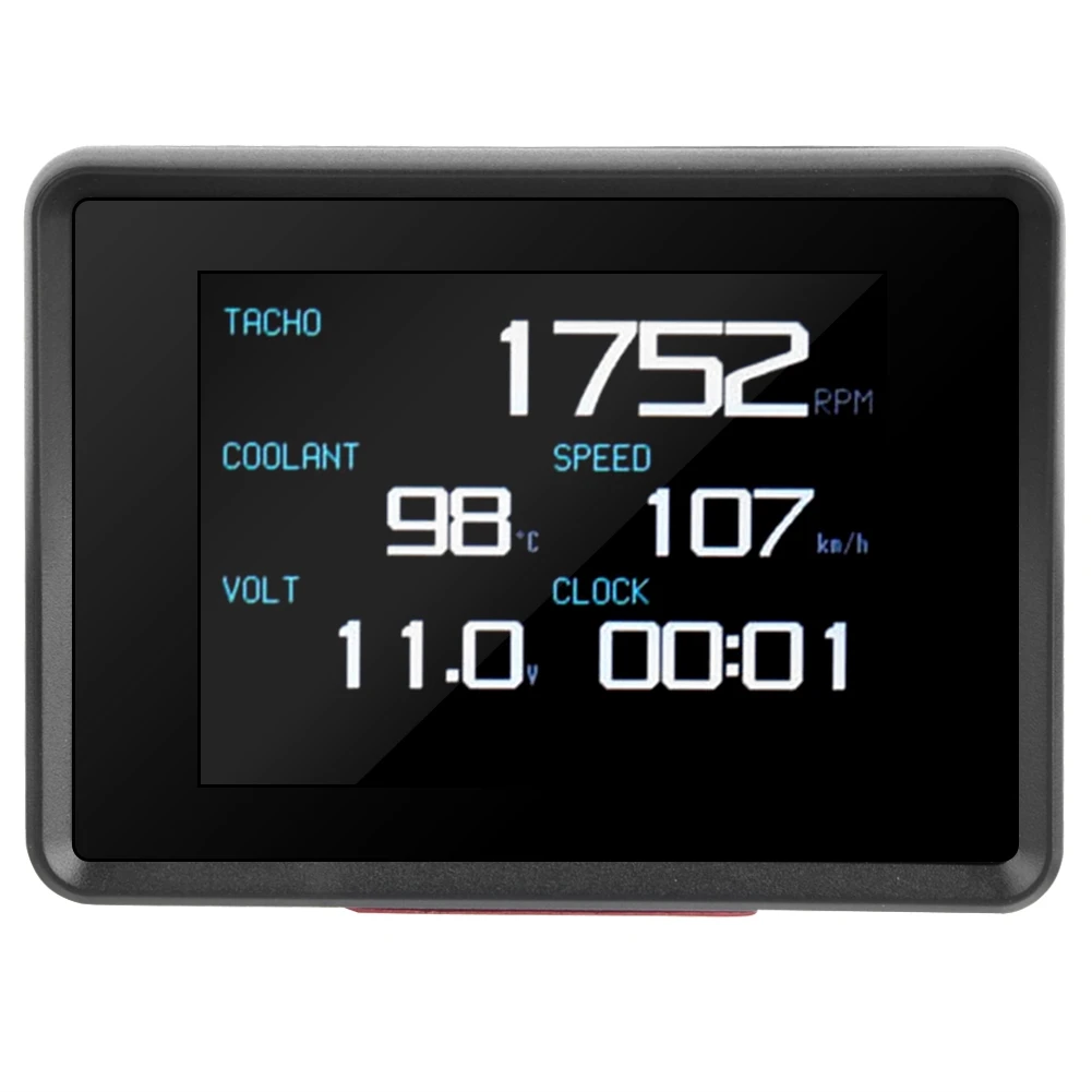 

Car OBD Multi-Function Meter Digital Temperature Voltage Speed HUD Display car clock led digital clock car auto accessories