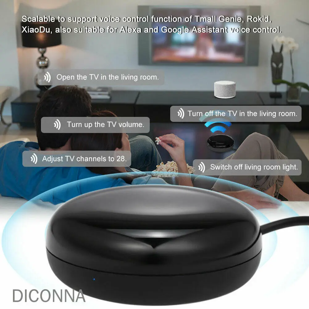 

Mini IR Remote Control Smart Home WiFi For Alexa Google Assistant iOS Android