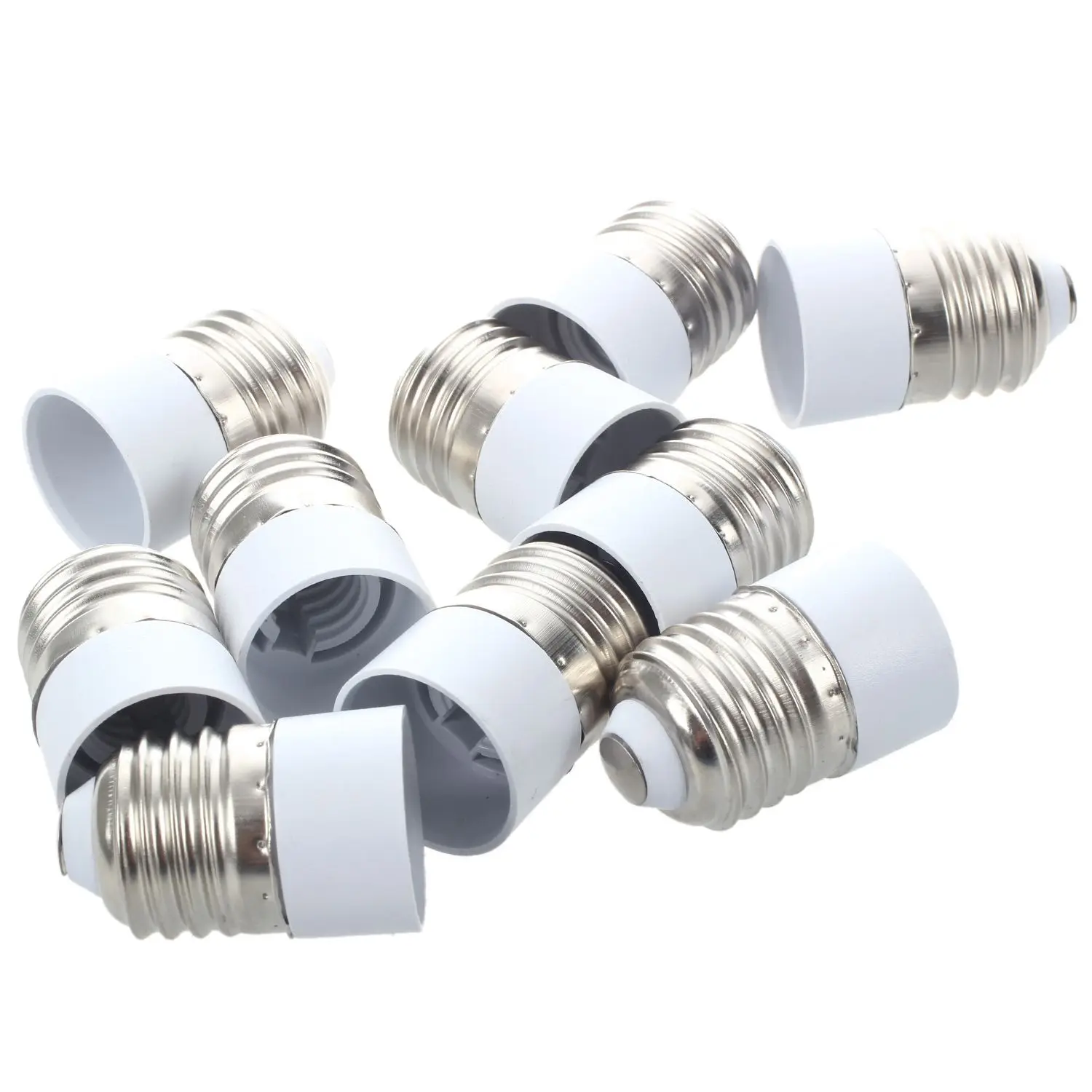 50x E27 Male Plug to E14 Female Socket Base LED Light Lamp Bulb Adapter