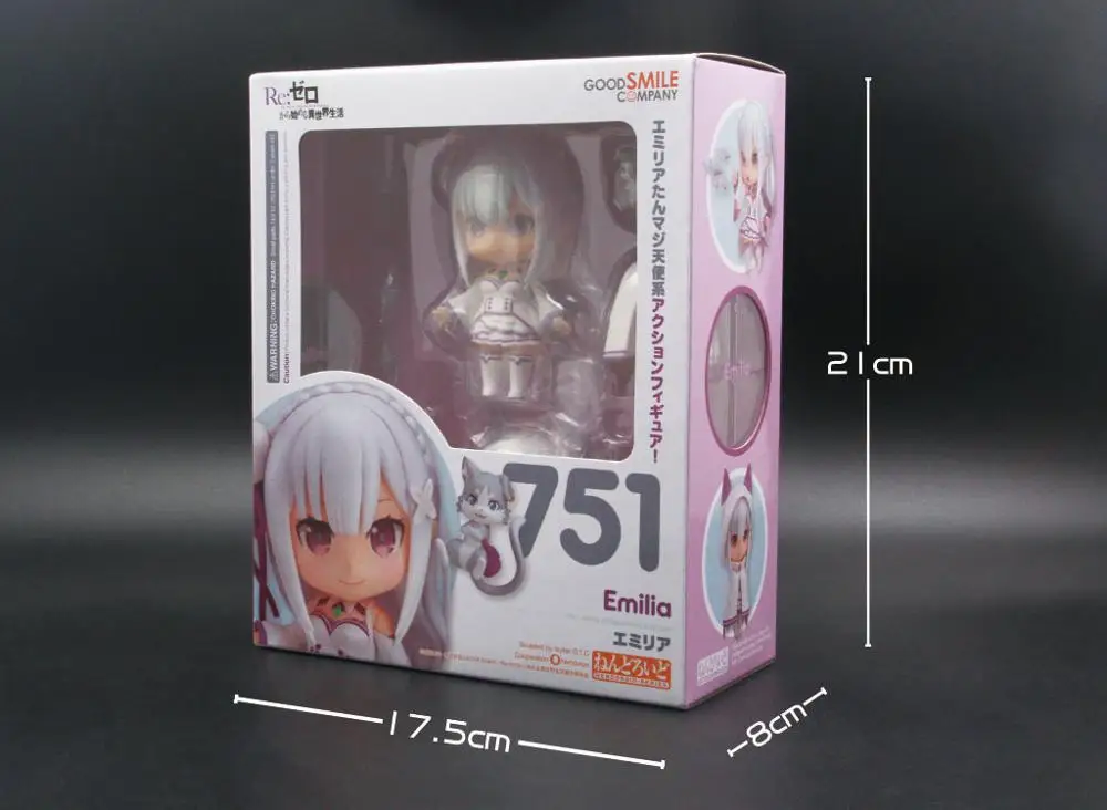 Экшн фигурка GZTZMY Emilia Re Zero Q Version фигурки из японского аниме Re: жизнь в другом мире