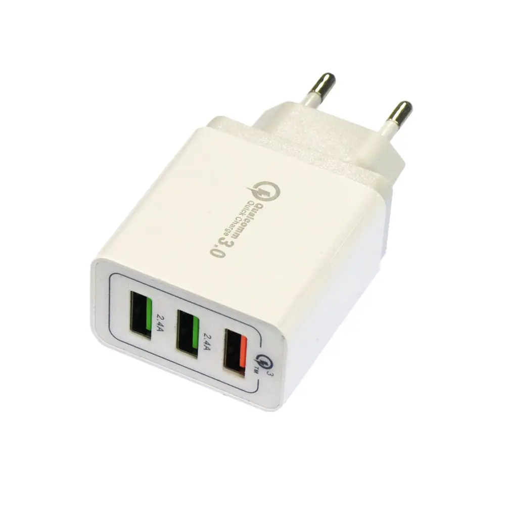 

QC3.0 3USB AC100-240V 5A Euro Charger USB Power Adapter