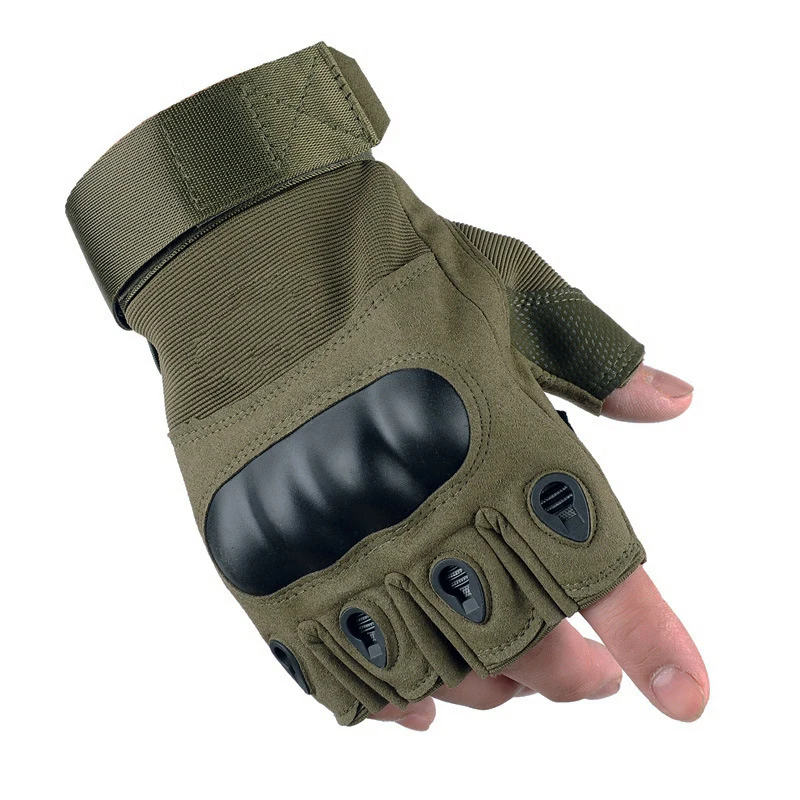Уличные противоскользящие охотничьи Тактические перчатки без пальцев для