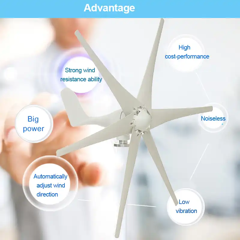 Detail Feedback Questions About 800w 12v 24 V 48 Volt 6 Nylon Fiber 800w 12v 24 V 48 Volt 6 Nylon Fiber Blade Horizontal Home Wind Turbine Generator