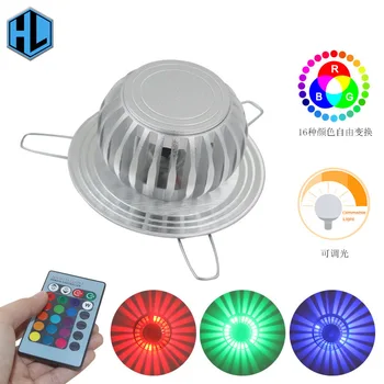 

Colorful Rgb Remote Control Web Aluminum Pumpkin Type Wall Lamp A Living Room Bedroom Bedside Lamp Stairs Lamp Smallpox Lamp