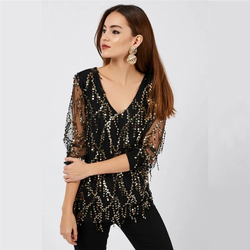 Womens Ladies Spring Tops Blouses 