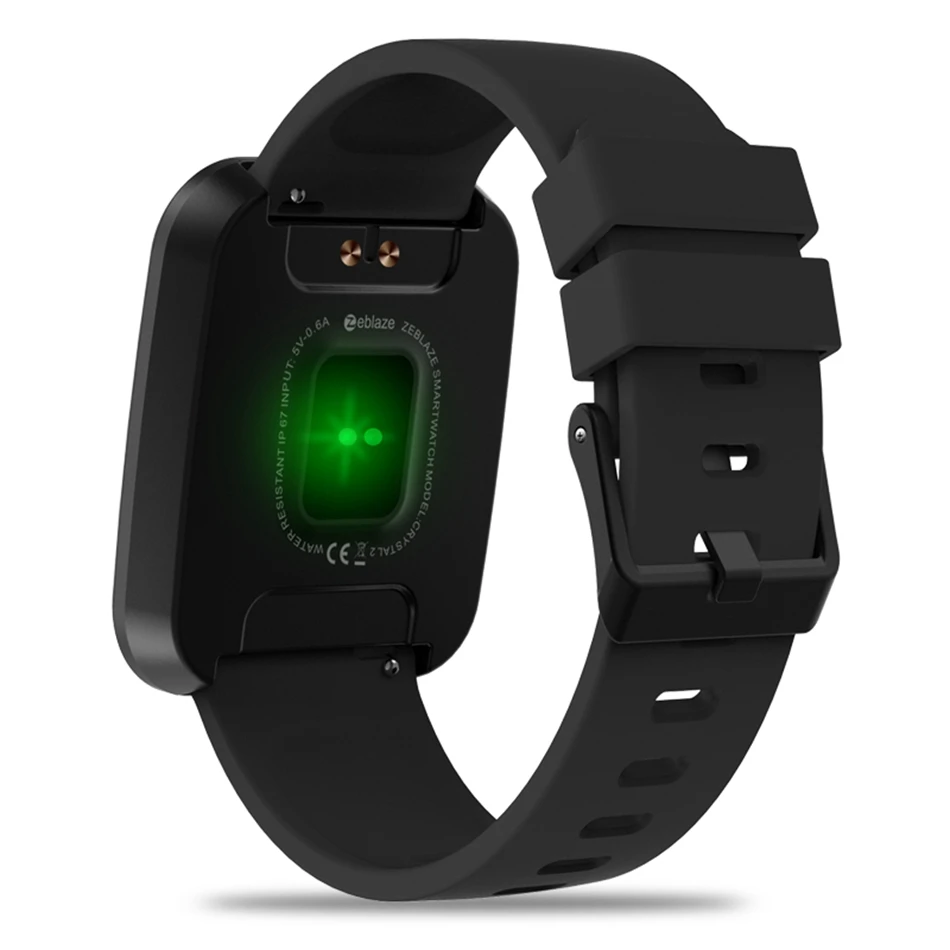  Zeblaze Crystal 2 Smart Watch Men HR Monitor All-day Activity Tracking 3D Dynamic UI 1.29 inch Scre - 32967721022