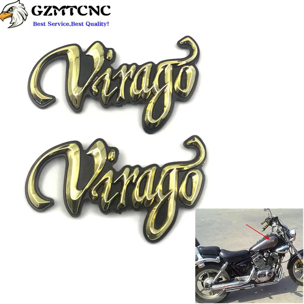 

3D Motorcycle Emblem Badge Gas Fuel Oil Tank Decals Stickers For Yamaha Virago XV700 XV535 XV400 XV250 XV125 Motorbike cover