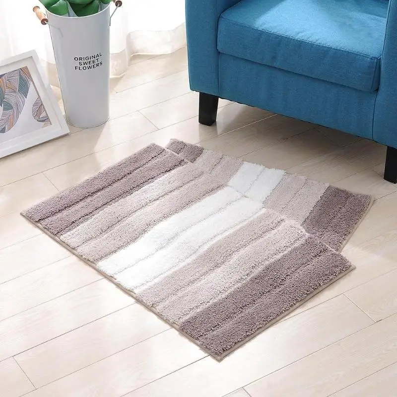 Gradient Color Non-Slip Superfine Fibre Carpet Soft Door Bath Floor Rug Mat