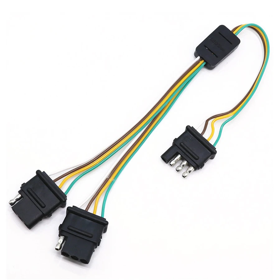 شقة 4-طريقة 4 دبوس سحب مقطورة Y-الفاصل تسخير محول 12 V سيليكون الخراطيم LED ضوء الباب الخلفي شريط ل رافعة شاحنة خفيفة لنقل السلع مقطورة شقة 4-طريقة 4 دبوس سحب مقطورة Y-الفاصل تسخير محول 12 V سيليكون الخراطيم LED ضوء الباب الخلفي شريط ل رافعة شاحنة خفيفة لنقل السلع مقطورة