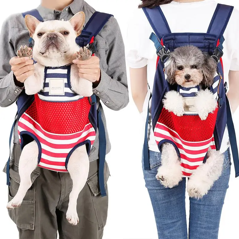 Pet Backpack Carrying Dog Backpack Travel Large Bags Front Chest Holder For Puppy Chihuahua Pet Dogs Cat Outdoor Supplies DH
