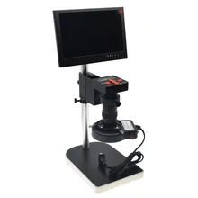 36MP 1080 P 2 K 60FPS HDMI USB промышленность видео микроскоп Камера+ 8X-130X зум c-креплением+ светодиодный свет+ подставка+ 8 дюйма IPS Display