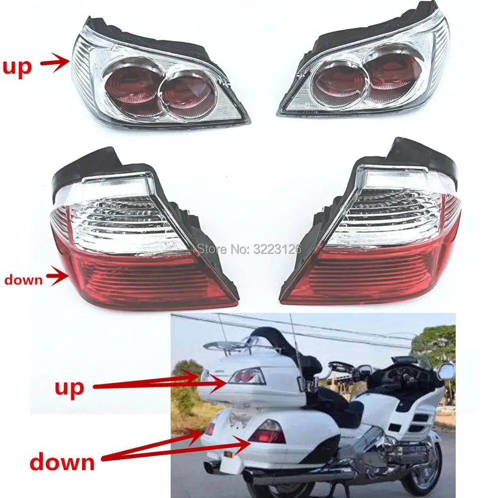 

Motorcycle Taillight Rear Tail Light Lens Brake Turn Signals Indicator Cover For Honda Goldwing GL1800 2001 - 2005 High Quality