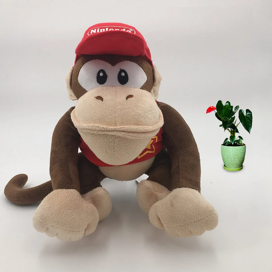 

14 CM Anime Super Mario Bros Donkey Kong Diddy Kong Peluche Doll Plush Soft Stuffed Baby Toy Christmas Gift