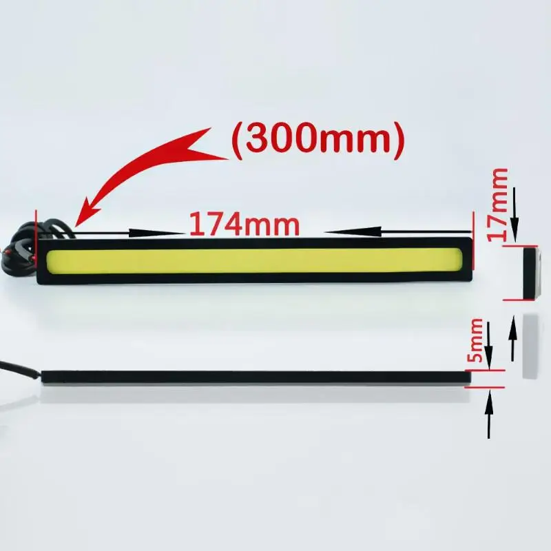 2 шт. 17 см Автомобильные светодиодные COB DRL дневные ходовые огни полосы