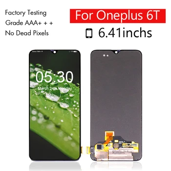 

10pcs/lot for Oneplus 6T Display Touch Screen Digitizer Assembly Replacement for Oneplus 6T LCD Free Shipping DHL EMS