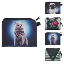 Cute 3D Digital Dog Cat Printing Coin Pouch Coin Wallet Holder Multifunction Cartoon Coin Purse For Children Girls Teenagers Cute 3D Digital Dog Cat Printing Coin Pouch Coin Wallet Holder Multifunction Cartoon Coin Purse For Children Girls Teenagers