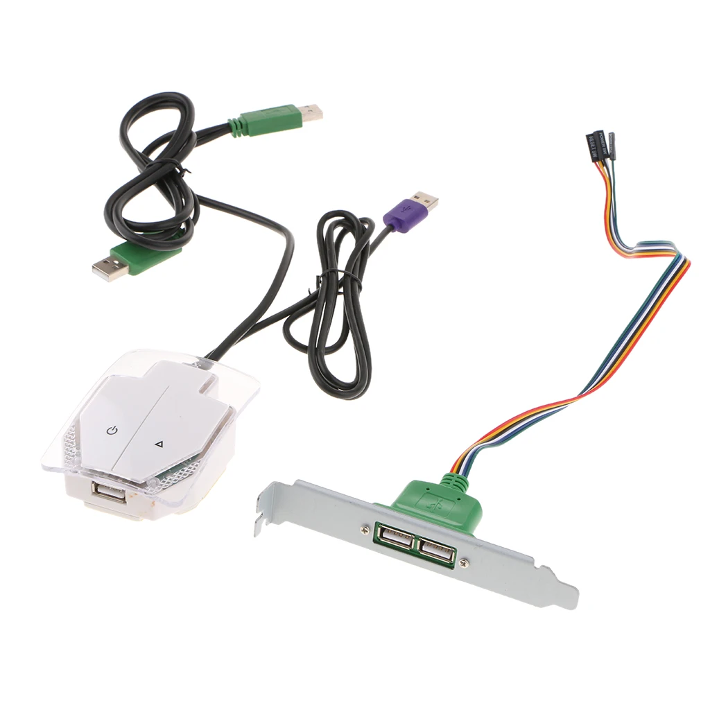 بدء/إعادة/USB مفتاح بـزر دفع PC حالة امدادات الطاقة ل كمبيوتر مكتبي