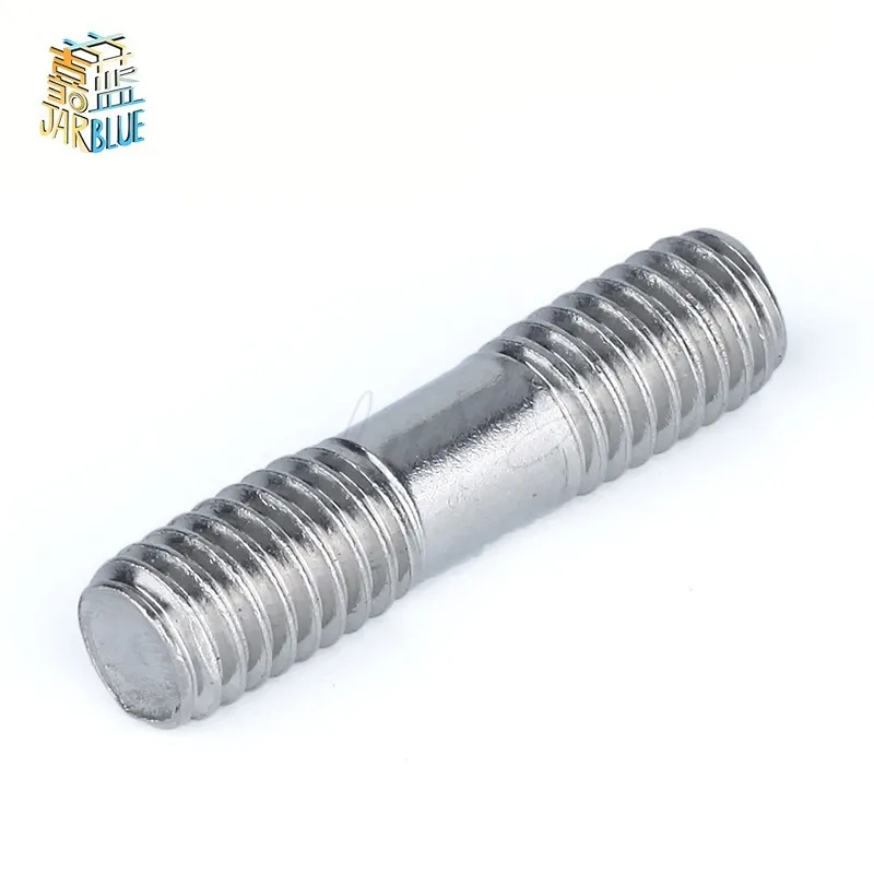20PCS M6 Stainless Steel Double End Threaded Screw Headless Double