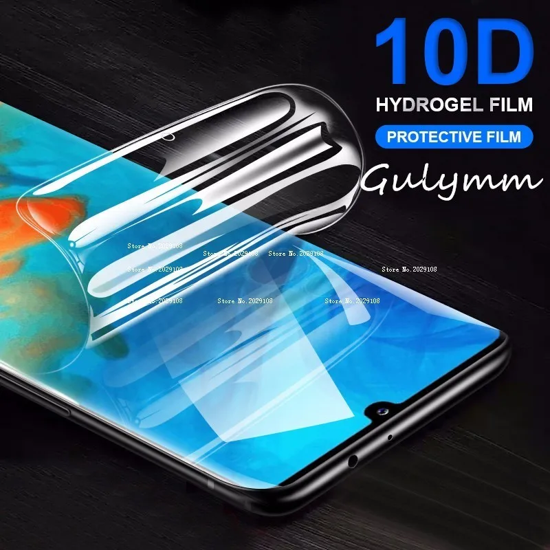 

New 10D Screen Protector For Huawei Mate 20 P 20 30 Lite Pro Soft Screen Protector For Honor 9 10 8X 8C 8A Lite Hydrogel Film