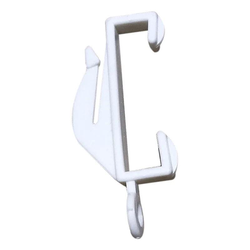 US 27 OFF 20X White Plastic Drape Curtain Track Gliders White Rail Runner Hooks In Curtain Decorative Accessories From Home Garden On
