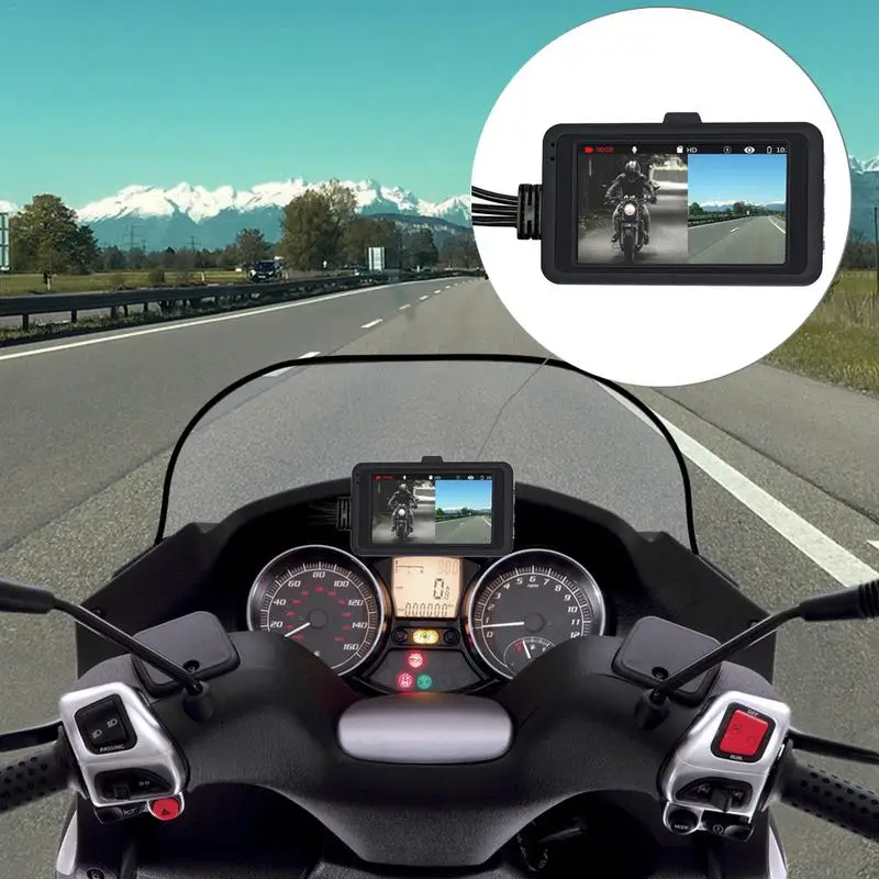 Камера для мотоцикла CAREUD DC12 24V 720P водонепроницаемая камера видеорегистратор с HD
