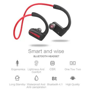 

P10 Sport Bluetooth Headphone MP3 Player IPX7 Waterproof Running Wireless Earphone Stereo Earbuds Headset with Microphone