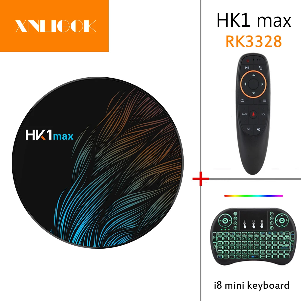 ТВ приставка Android 9 0 HK1 Max 4 Гб 64 Rockchip RK3328 1080P H.265 4K 60fps BT4.0 Google Play store Netflix Youtube
