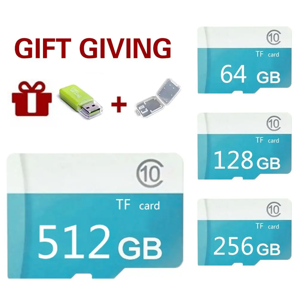 

512GB Micro SD Card Memory Card 16GB 32GB 64GB 128GB MicroSD Max 80M/s Uitra C10 TF card C10 8G cartao de memoria GET GIFTS