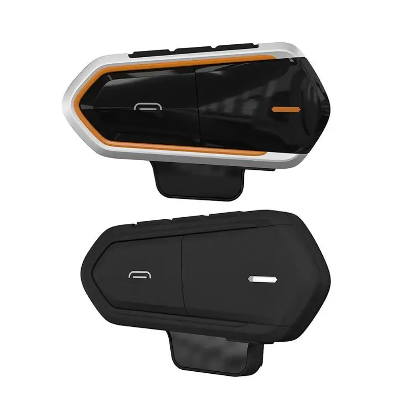 

Motorcycle Intercom Helmet Headsets Wireless Bluetooth Interphone Handsfree Speaker FM Radio for 2 Riders