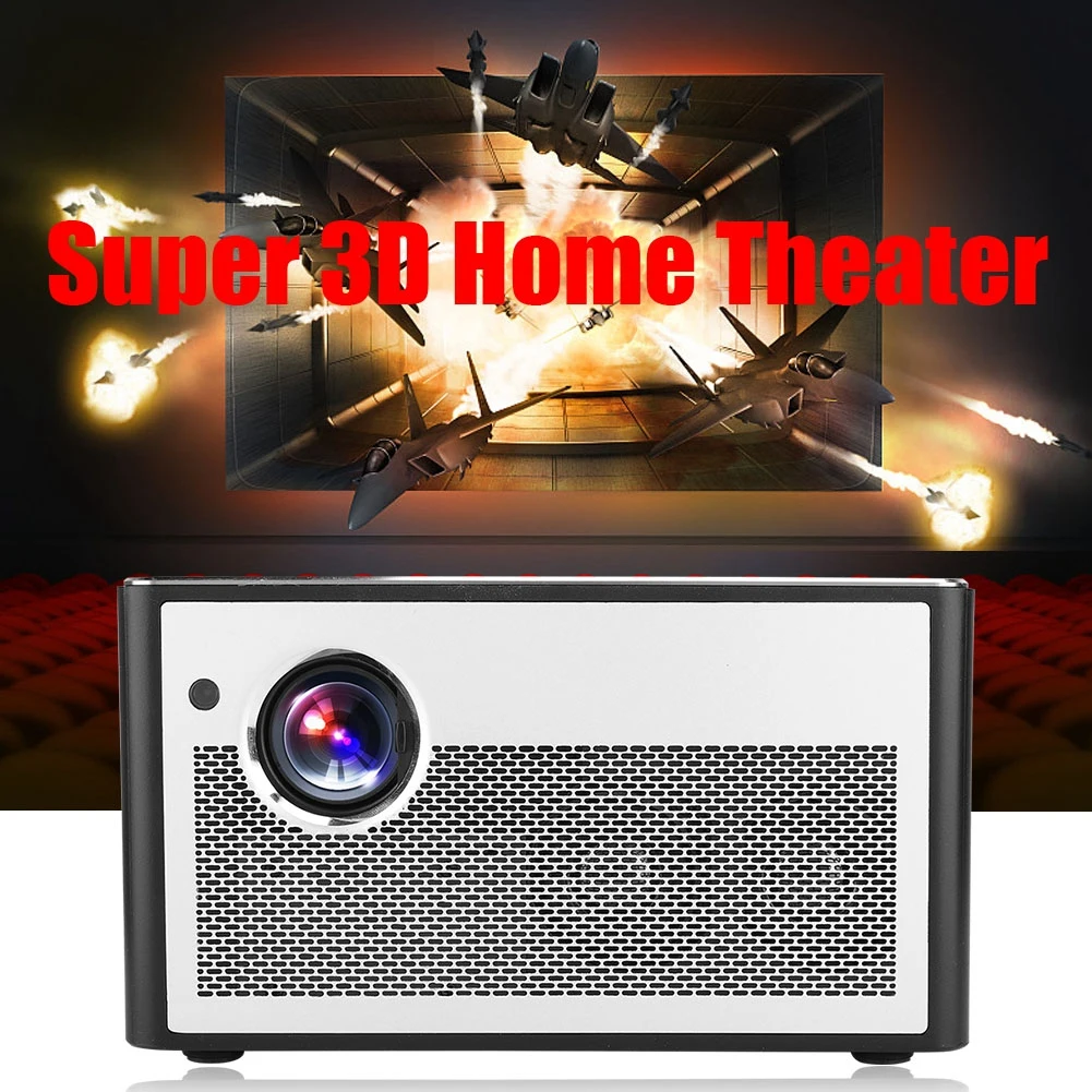 H1 True 3D HD 1080P DLP домашний открытый мини-проектор 110-240V проектор