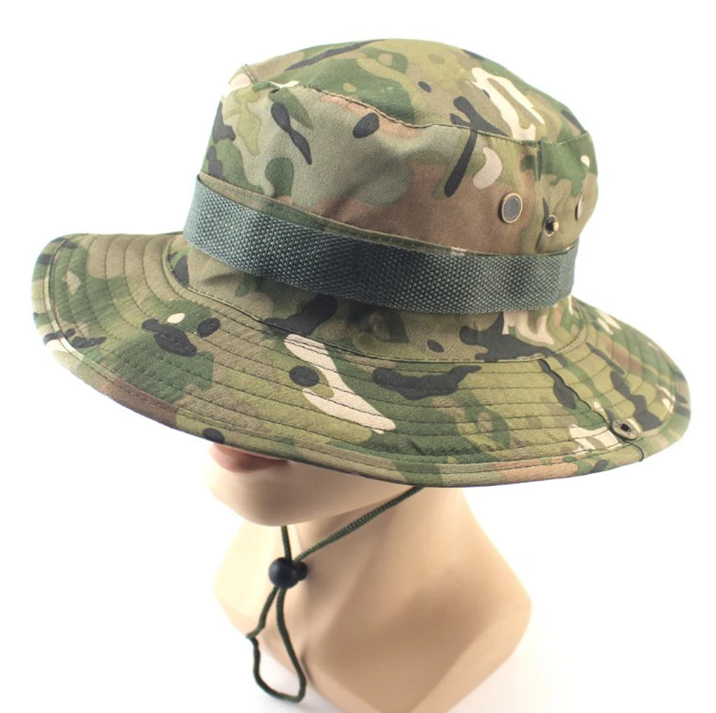 

2019 New Arrival Men Women Adjustable Cap Camouflage Boonie Hats Nepalese Cap Fisherman Protection Hat