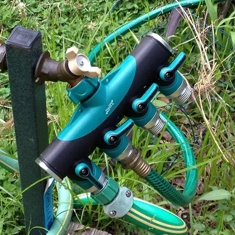 

1/2"-3/4"-1" Hose Splitters Irrigation Adapter 4-way Water Hose Connectors European standard Female Thread Tap Connectors