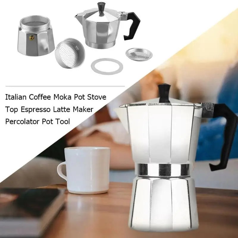 

3/6/9 Cup Manual Espresso Maker Pot Stainless Steel Glass Teapot Coffee Moka Tea Percolator Filter Press Plunger
