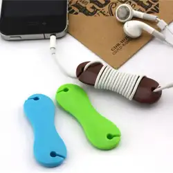 Bone Тип моталки, карамельный цвет стиль Кабельный Шнур провода Организатор обмотка для кабеля для наушников, случайный цвет #30