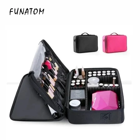 Makeup Bag Organizer Professional Makeup Artist Box Larger Bags Cute Korea Suitcase Makeup Suitcase fashion cosmetic bag Case