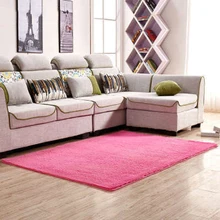 Мягкие пушистые коврики Противоскользящий мохнатый ковер столовая домашняя спальня коврик, напольный ковер 80*120 см подушка