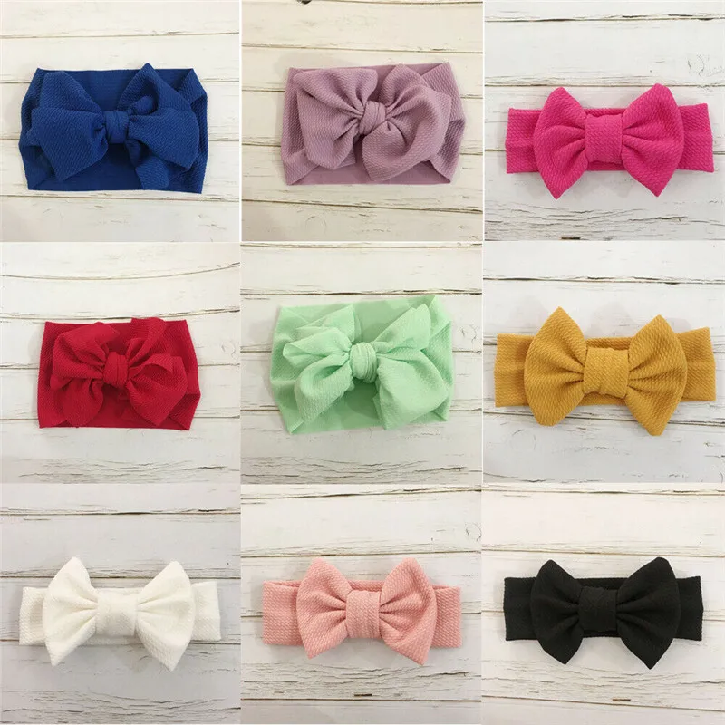 

2019 Baby Toddler Kids Girls Bow Hairband Turban Knot Cute Headband Headwear