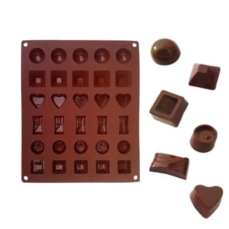 

Chocolate Fondant Mould Multi Shape 30 PCS Silicone Mould Kitchen Artifact DIY Baking Tool Cookie Biscuit Mould