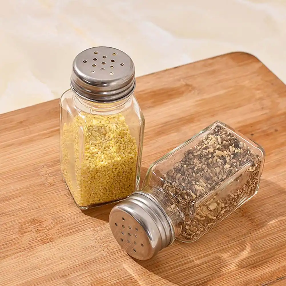 BESTONZON 10PCS Glass Spice Jar Bottle Seasoning Pot Ingredient Bottle Kitchen Cruet Kitchen Supplies BESTONZON 10PCS Glass Spice Jar Bottle Seasoning Pot Ingredient Bottle Kitchen Cruet Kitchen Supplies
