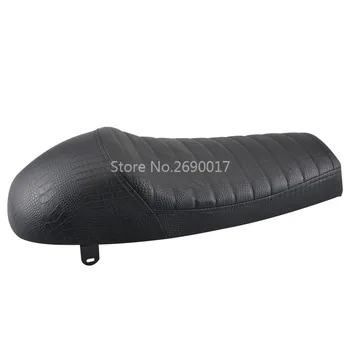 

Alligator Leather Style Black Hump Cafe Racer Saddle Seat Fits For SUZUKI GN125 GN250 GN400 Soft and Comfortable
