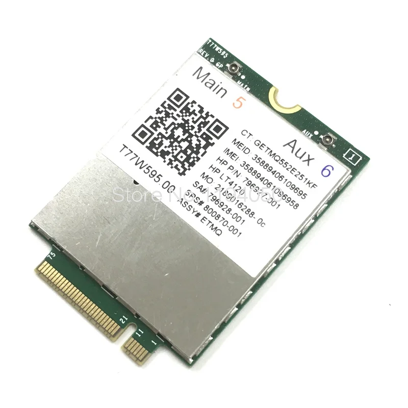 WDXUN lt4120 Snapdragon X5 LTE T77W595 796928 001 4G WWAN M.2 150 Мбит/с модем для HP Elite x2 840 850 G3 640 650 645 g2.|3G