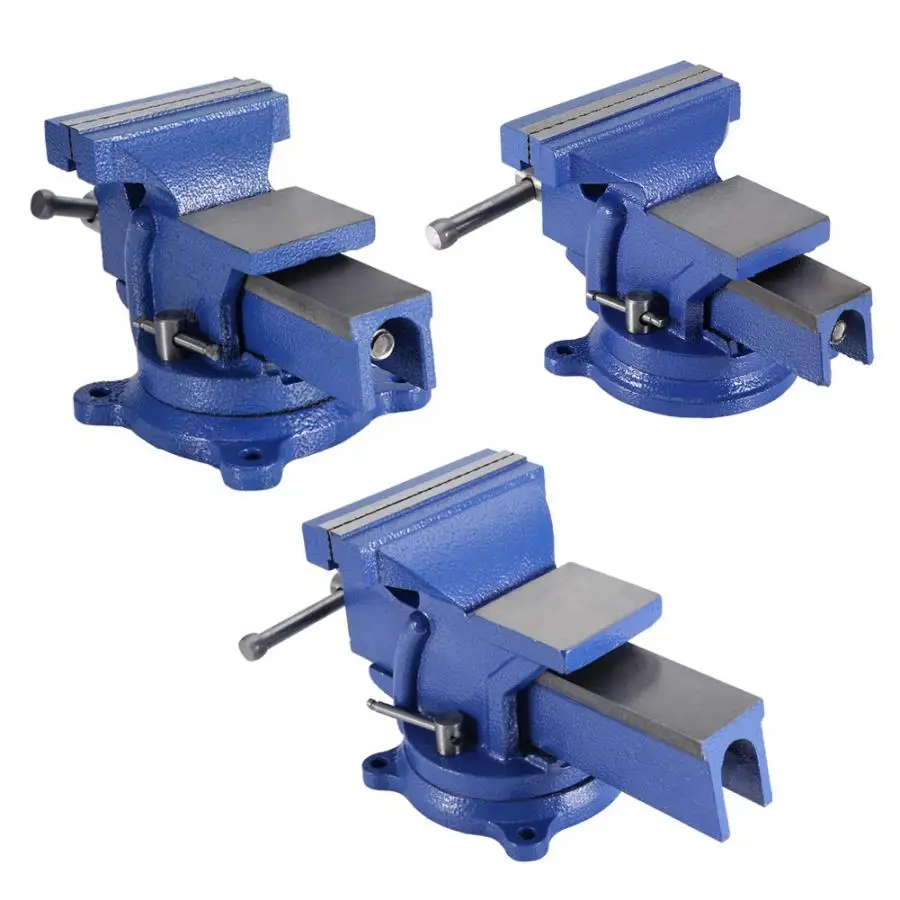 5inch Bench Vise Heavy Duty Tabletop Clamp With Anvil Swivel