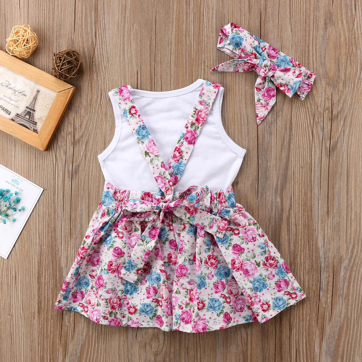 Pudcoco/ бренд, комплект одежды из 3 предметов с цветочным рисунком для маленьких девочек, футболка, топ, штаны/юбки, Комплект резинок для волос