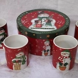 Certified International Tidings of Cheer Coffee Mugs - Set 4 | Дом и сад