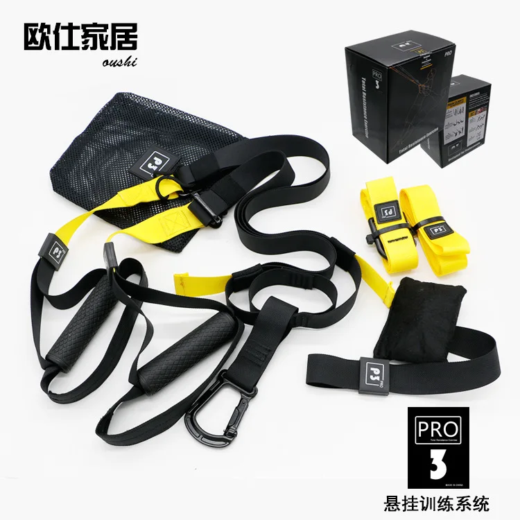 Trx المقاومة العصابات شنقا حزام الرياضة تجريب الجمنازيوم تعليق ممارسة سحب حبل شنقا التدريب الأشرطة عالية الجودة