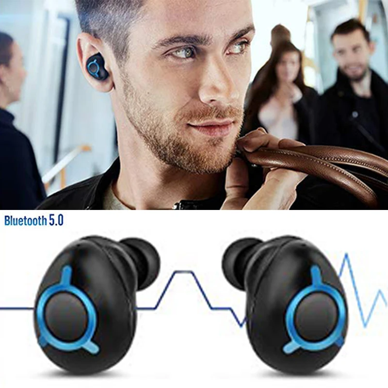 

Wireless Bluetooth Earbuds Light Weright Sports Dual Mini Twins Sweatproof Stero Headset In-Ear Earpieces Earphones