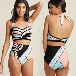 GLANE новые для женщин пикантные комплект бикини из двух предметов Монокини Купальники для малышек Горячие женский купальник пляж одежда