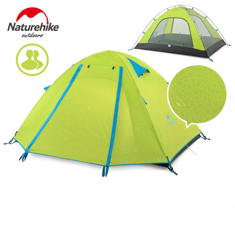 Naturehike двухслойная палатка для кемпинга 2 4 человек с тиснением новый стиль