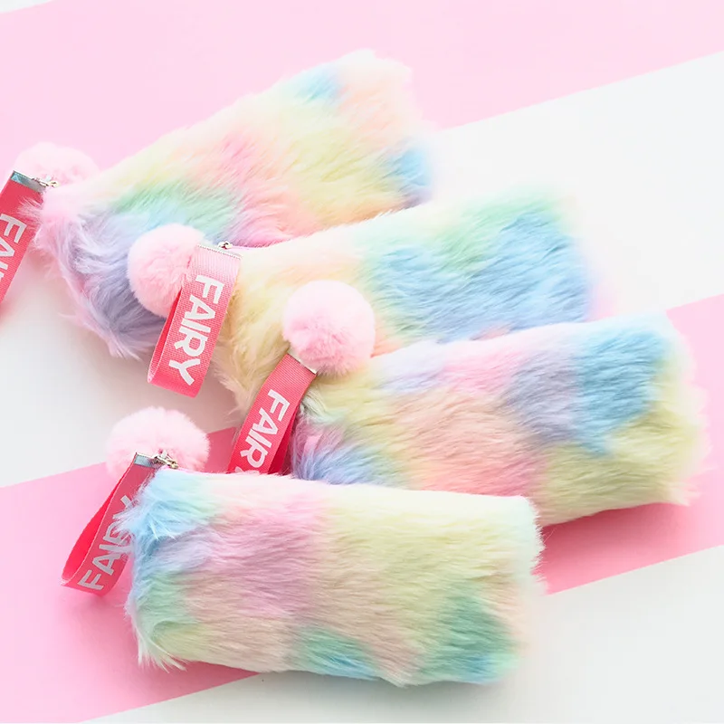 1 шт. Kawaii Радуга фея плюшевые кошельки большой емкости монета сумки милые для